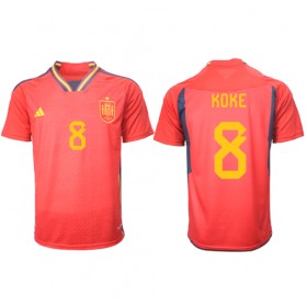 Spanien Koke #8 Hemmakläder VM 2022 Kortärmad